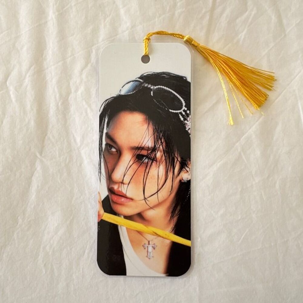 Stray Kids Felix laminated bookmark